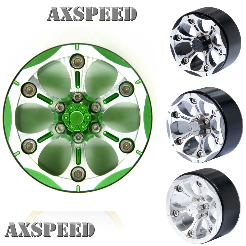

1.9 inch Alloy Beadlock Wheel Rims Wheel Hubs 25mm Width for SCX10 D90 90034 RC Car Accessories