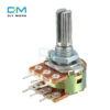 5 uds potenciómetro resistencia conicidad lineal potenciómetro giratorio para Arduino 1K 2K 5K B10K 20K 50K 100K 250K 500K Ohm 1M de mando ► Foto 3/6