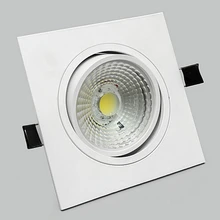 AC85~ 265 В белый корпус площадь Холодный/теплый белый 10 Вт затемнения удара светодио дный светильники для украшения дома