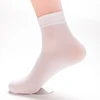 Faroonee 5 Pairs Men Socks Summer Thin Silk High Elastic Nylon Breathable Bamboo Short Crew Socks Male Cool Socks 8J0074 ► Photo 3/6