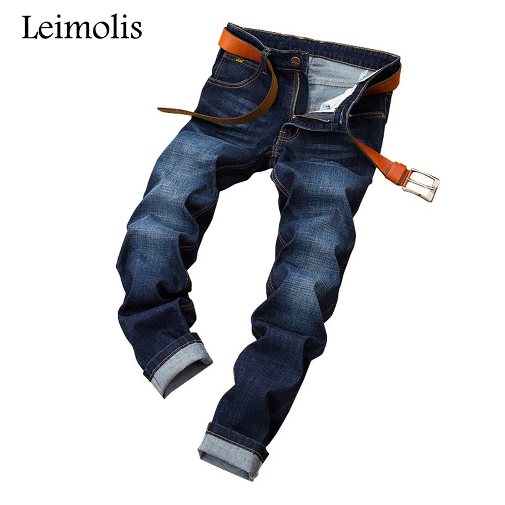Leimolis Cheap Robin Biker Ripped Jeans Men Fashion Solid Navy Blue Agepleated Slim Mid Straight Full Length Trousers Hql0716 Biker Ripped Jeans Fashion Jeans Menjeans Fashion Men Aliexpress