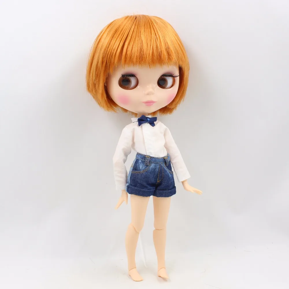 Фабрика Блит куклы 1/6 bjd мальчик тела BL0145 orange короткие волосы jojnt совместный 30 см