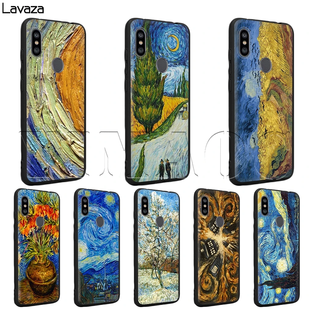 Чехол Lavaza Van Gogh Tardis для Xiaomi Redmi Note 4A 4X 5 5A 6 6A 7 S2 Pro Go Prime Plus |