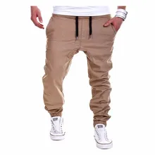 The New 2017 Mens Joggers Male Trousers Men Pants Mallas Hombre Elastic Cross Pants Sweatpants Jogger khaki Pantalones XXXL QXZA