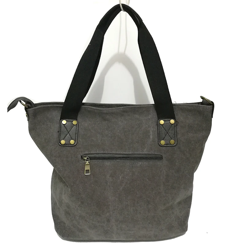 2022 BIG STAR PRINTING VINTAGE CANVAS SHOULDER BAGS Women Travel Tote Factory Outlet Plus Size Multifunctional Bolsos