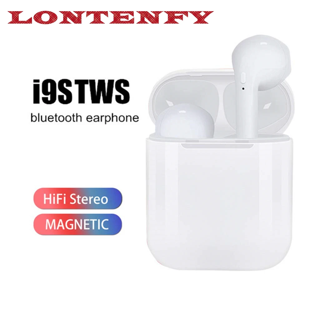 LONTENFY Bluetooth наушники с микрофоном беспроводная гарнитура i9s TWS 5 0 стерео для iOS