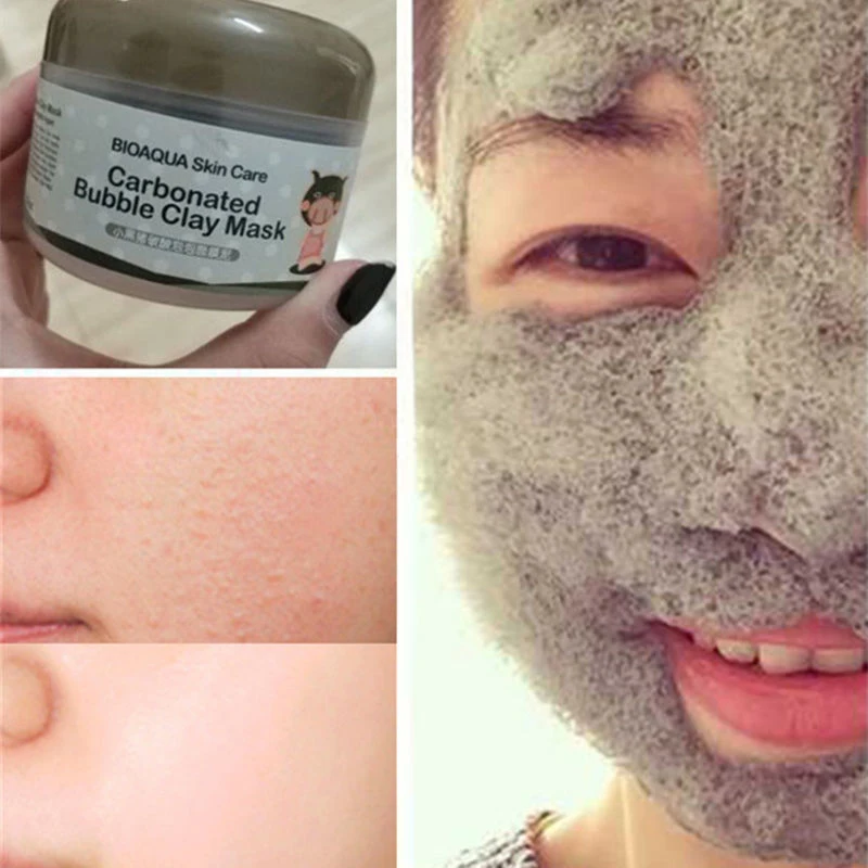 

BIOAQUA Skin Care Carbonated Bubble Clay Face Mask Nutrition Repair Face Cream Hydrating and Moisturizing Whitening Facial Masks