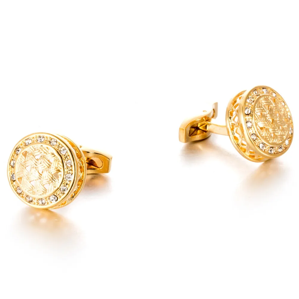 

2018 New Round Cufflinks VAGULA High end Apparel Accessories Button French Shirt Men Jewelry Cuff links 792
