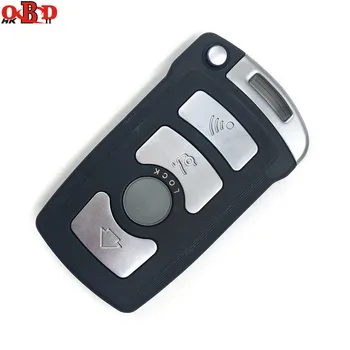 

HKOBDII New 4 Buttons Remote Car Key Shell With Small Key for BMW 7 Series(with LOGO)
