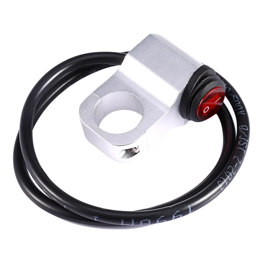 

Silver Universal 12V 16A Motorcycle Waterproof Handlebar Headlight Fog Spot light On Off Switch Aluminum-alloy 2016 Wholesale