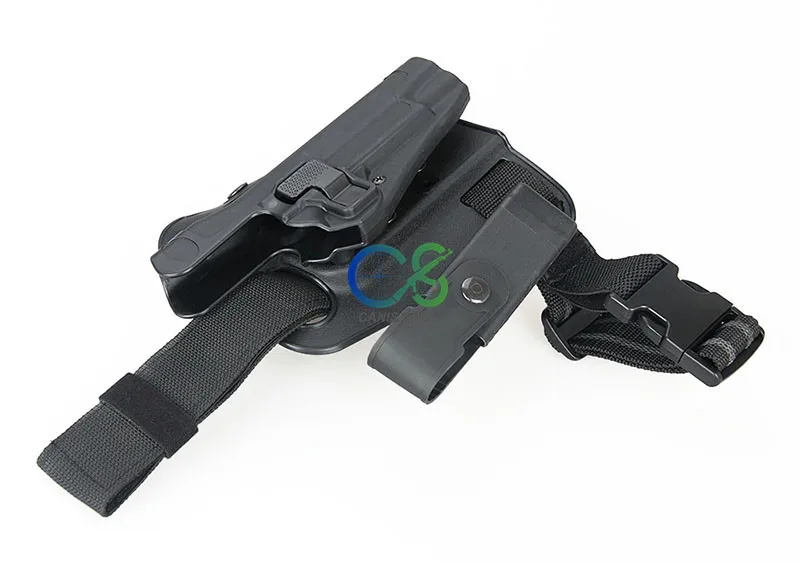 PPT Тактический кобура для пистолета 1911 с Подсумки для магазинов на ноги с подсумок правая кобура BK Tan Цвет для охоты gs7-0091