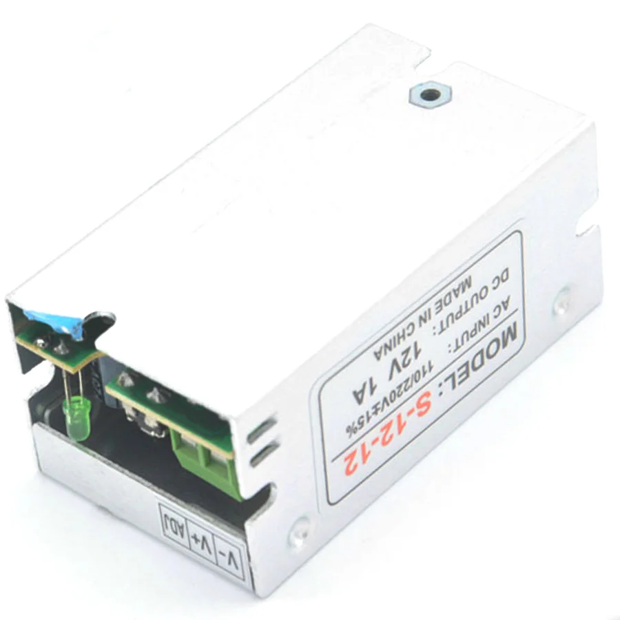 DC 12 V блок питания Переключение преобразования 1A W СВЕТОДИОДНЫЙ Драйвер