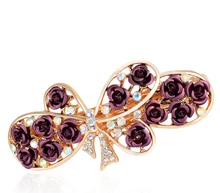 Luxury Handmade Rhinestone Hairpin Fashion Bow Clip Hair Accessory Hairpins