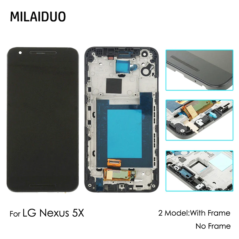 ЖК дисплей для LG Google Nexus 5X F820 H790 H798 сенсорный экран дигитайзер стекло запасные