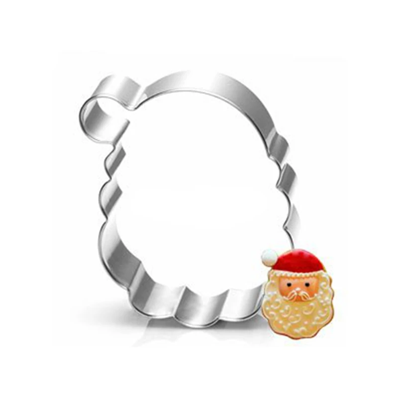 Image Santa Claus Biscuit Stamp Cookie Cutter Tools Toy Bakery Kitchen Gadgets Sale Stainless Steel Chinese Market Online DZ175
