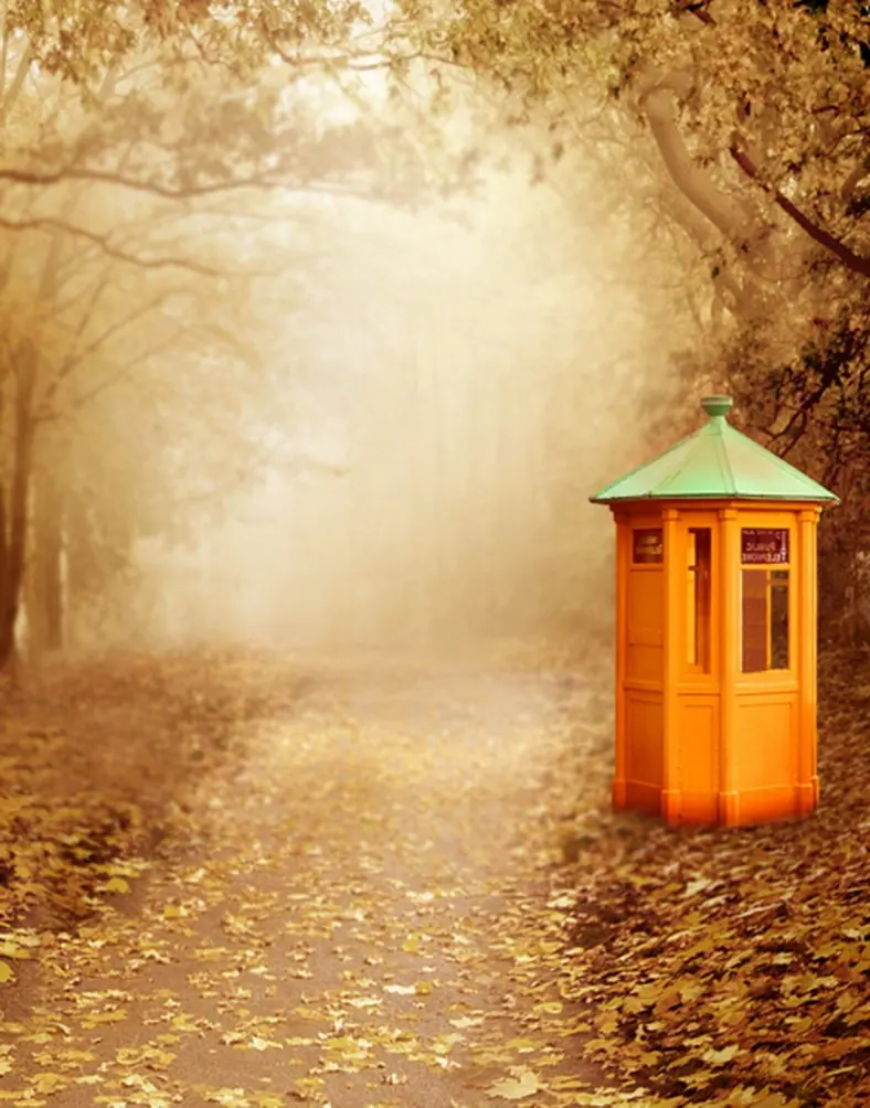 5x7ft фоны для фотосъемки с изображением желтых деревьев листьев осени реквизит