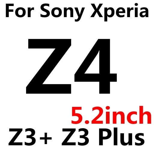 2 шт.(переднее и заднее) Закаленное стекло для sony Z 1 2 3 4 5 Z1 Z2 Z3 Z4 Z5 Compact Z5 Premium M4 M5 чехол Защитная пленка для экрана - Цвет: FOR SONY  Z4