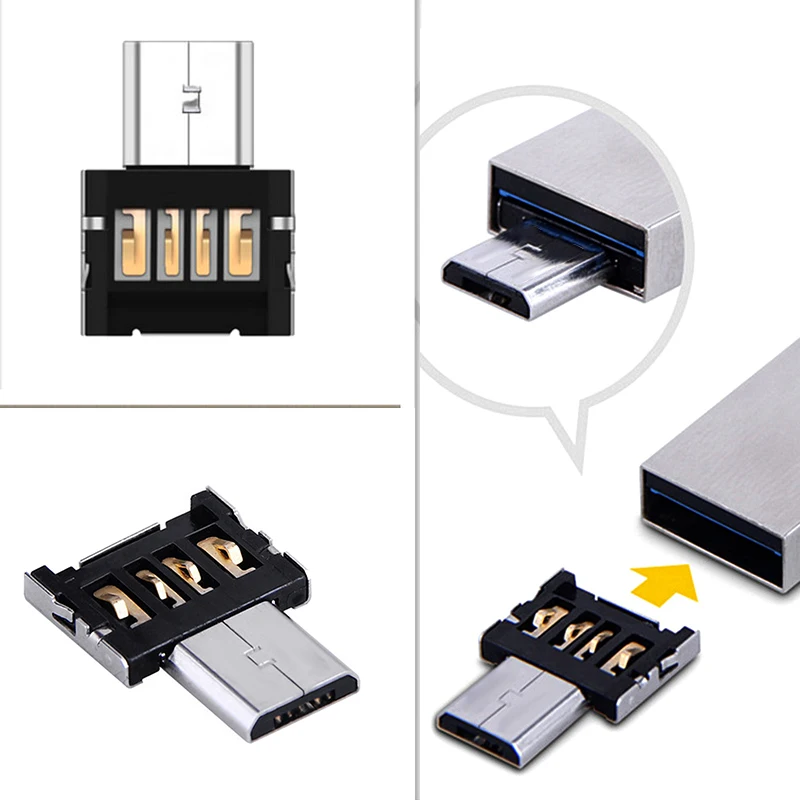 

5pcs OTG Adapter Connector USB to Micro USB For Tablet PC Android Mobile Phone WIF66
