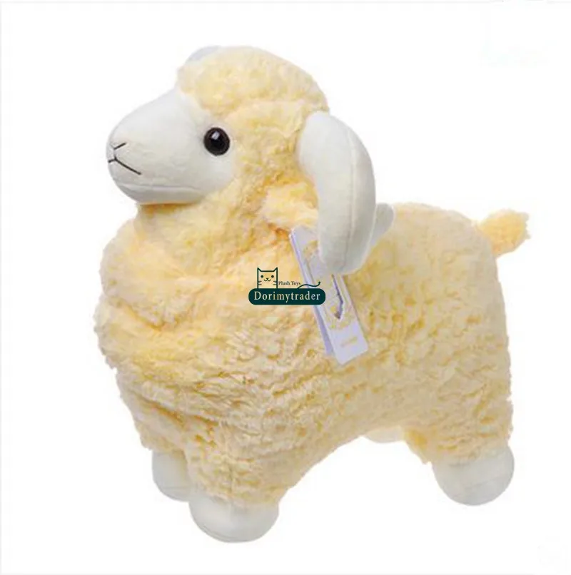 Dorimytrader Giant Animal Sheep Toy Мягкая мягкая плюшевая милая козьей куклой 3 цвета Nice Baby Gift 24inch 60cm DY60924