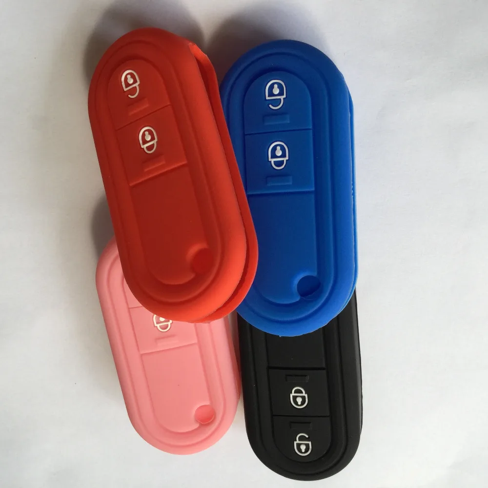 

Silicone Protecting Shell Flip Key Case Cover Holder For MG 2011-2015 MG3 Two Button Remote Key