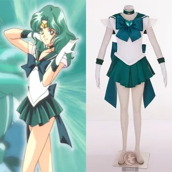 

[STOCK] 2018 Anime Sailor Moon Kaiou Michiru SuperS Uniform XS-3XL Cosplay Costume For Women Halloween Free Shipping New.