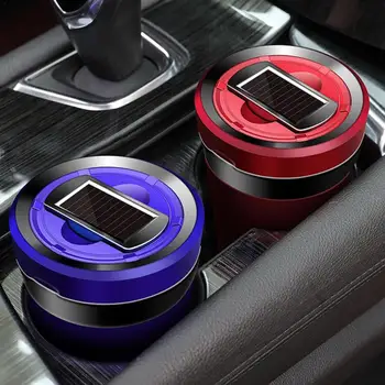 

Auto Ashtray Rechargeable Solar Energy LED Car Ashtray Removable Cigarette Lighter Ashtray Car Accessories