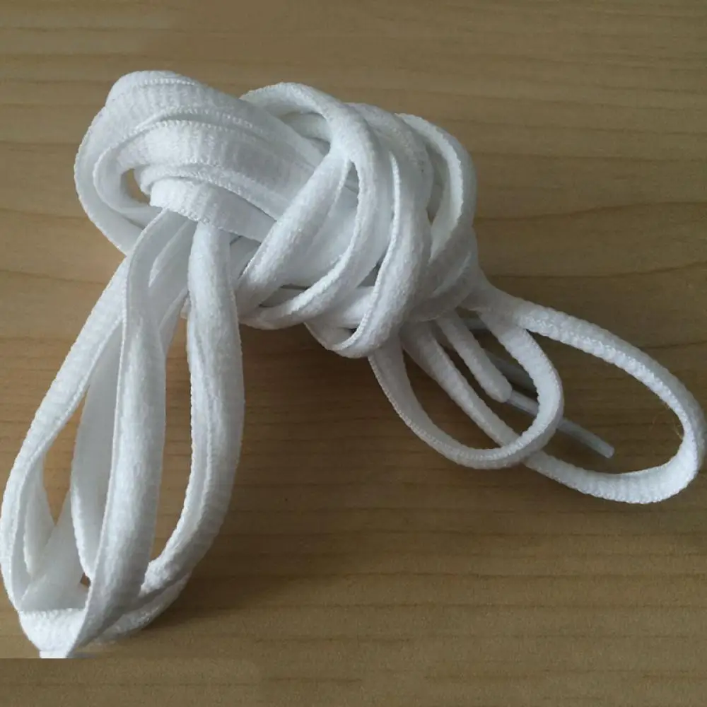 21 Colors Oval Athletic 1Pair Shoelaces 51 Inch port Sneaker Boots Shoe Laces Strings Free Shipping - Цвет: white