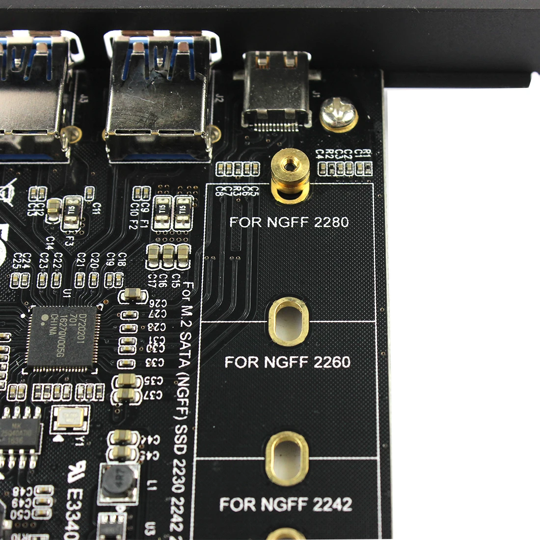 Двойной USB3.0 1 порт Тип-c M.2 Адаптерная плата PCIe M2 SSD SATA B Ключ к PCI-e 3,0 конвертер контроллера карты для 2280 2260 2242 2230 NGFF