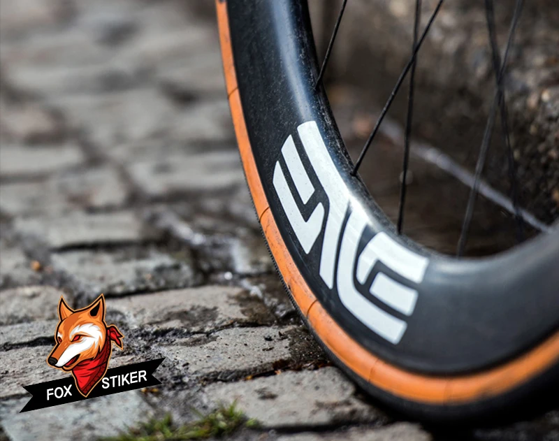 12pcs logo 700c road bicycle carbon wheelset sticker decal 30/38/40/50/55/60/80/88mm enverim brake disc brake available