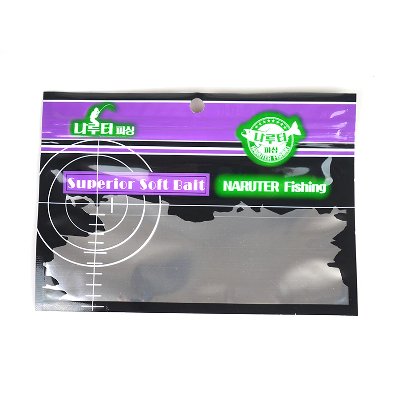 100pcs Retail Fishing lures Poly Bag soft bait Zip Lock plastic Bags