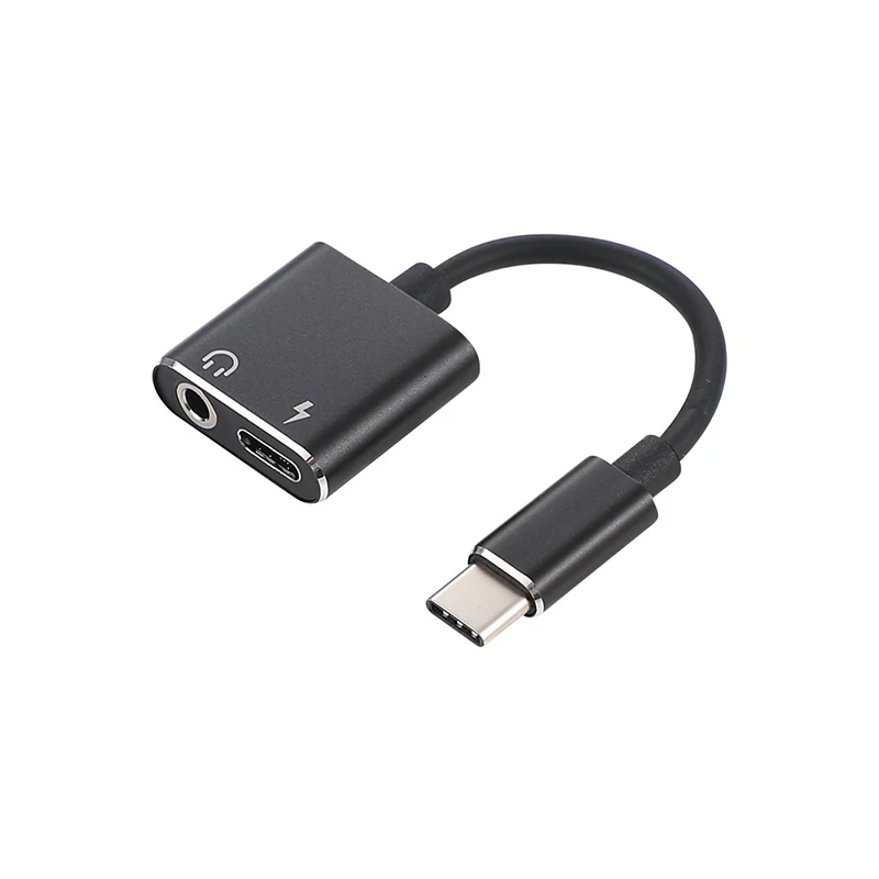 USB Type C to 3.5mm Earphone Adapter Charger USB-C Audio Cable Aux 3.5 Jack Headphone Adapter for Xiaomi Mi6