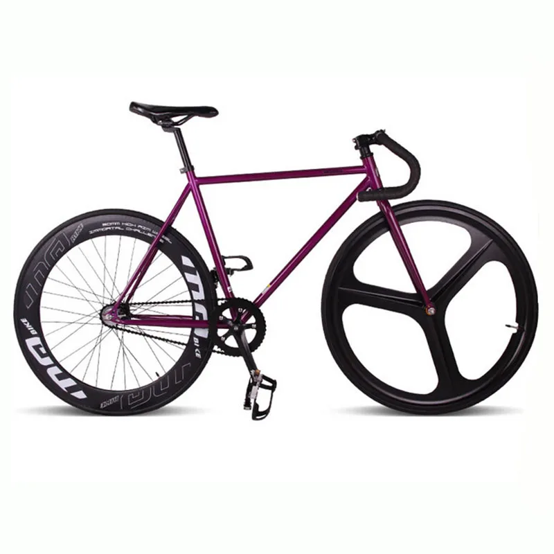 Magnesium Alloy Wheel 3 spokes fixie Bicycle, Fixed gear bike 700C *23 70mm Rim 52cm FRAME DIY BIKE Complete Road Bike Magnesium Alloy Wheel 3 spokes fixie Bicycle, Fixed gear bike 700C *23 70mm Rim 52cm FRAME DIY BIKE Complete Road Bike