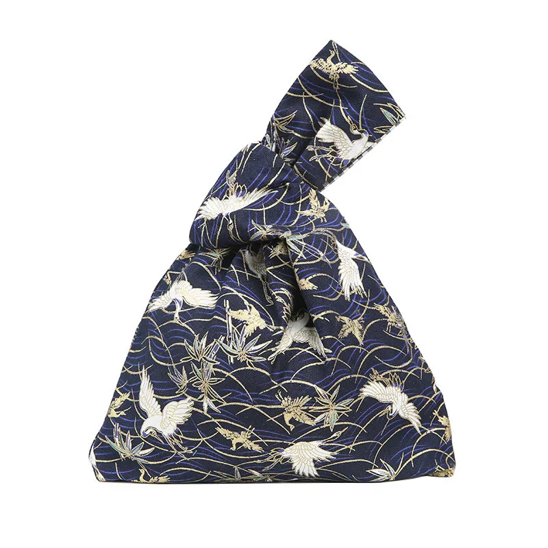 SWDF модная простая сумка на запястье с узелком маленькая сумка для ключей для мобильного телефона квадратная сумка ручной работы в сеточку с волнистым цветком женские сумки и сумочки - Цвет: K
