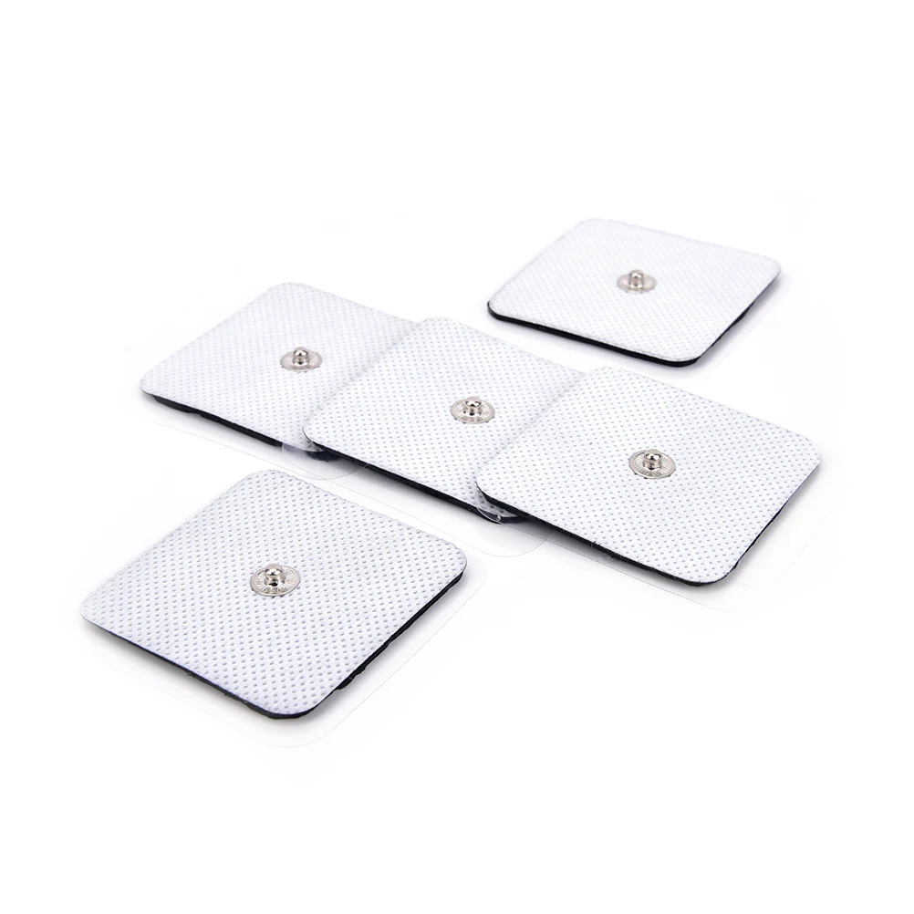 10Pcs 5*5cm Nerve Stimulator Electrode Pads Tens Electrodes for Tens Digital Therapy Machine Massager