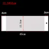5 sizes OPP Clear Plastic Package Wig Bag Self Adhesive Transparent Long Poly Bag For Packaging Hairpiece Hair Extension Pouch 4