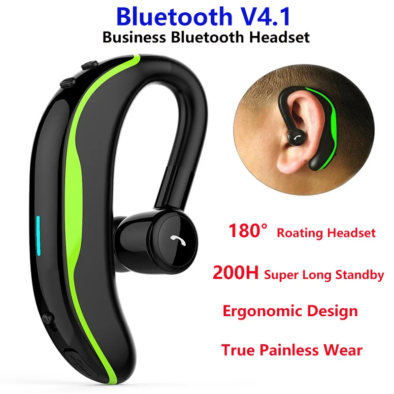 

F600 Wireless Bluetooth Headset CVC6.0 Noise Reduction 180° Rotating Bluetooth Earphone Super Long Standby Wireless Headphones