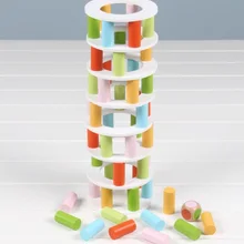Забавный Мультиплеер настольный деревянная игра Pisa Tower родитель-ребенок Интерактивная игрушка для возраста 3 и выше семейная вечерние игра
