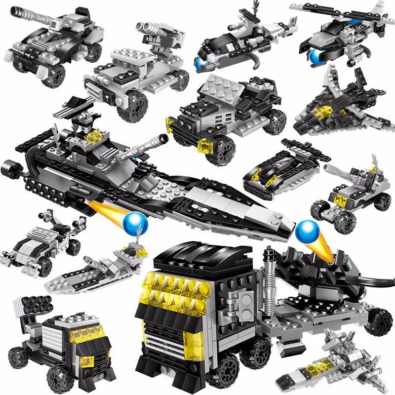 Military Series War Building Blocks Kids Sea Land