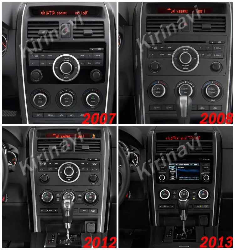 Perfect KiriNavi Android 7.1 car multimedia system for mazda cx9 cx-9 2007-2015 car radio dvd gps navigation stereo WIFI 3G Playstore 1