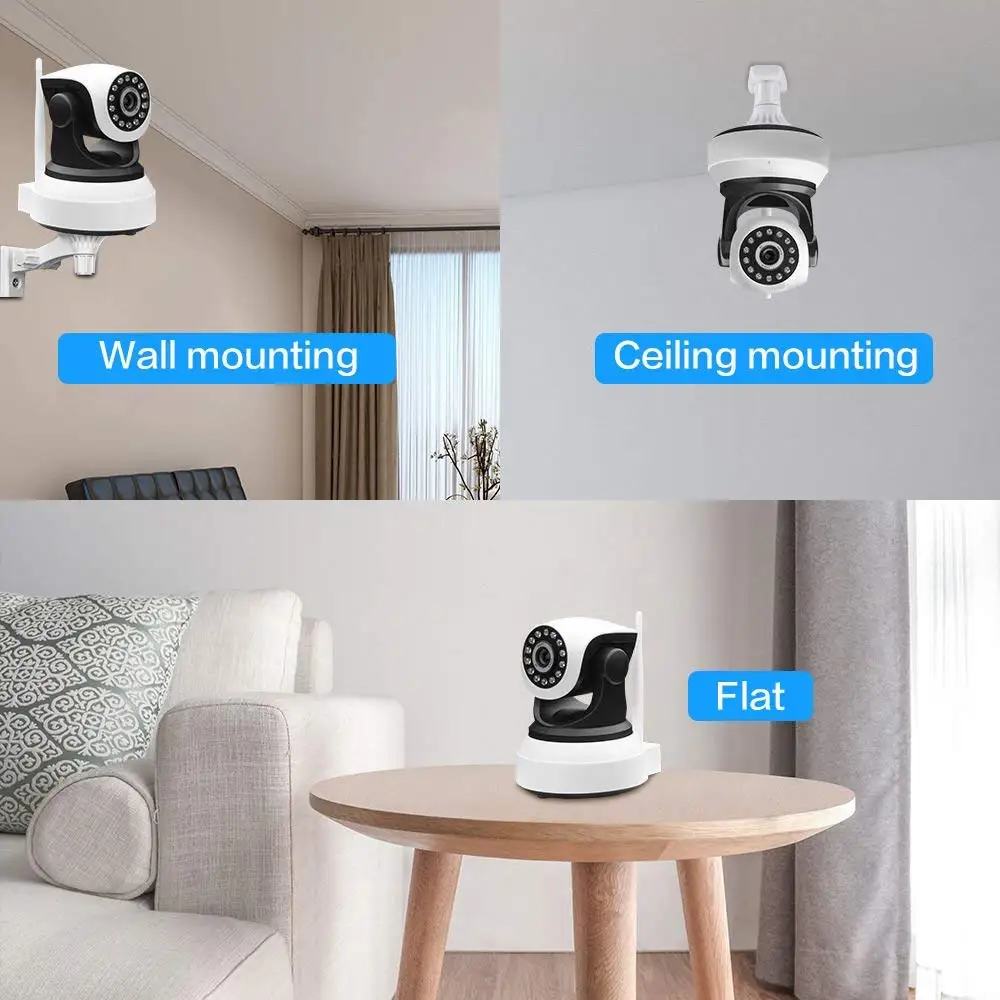 Wireless Wi-Fi Security Camera 1080p HD Pan Tilt IP Network Surveillance Webcam Day Night Vision, Baby Monitor,CamHi APP