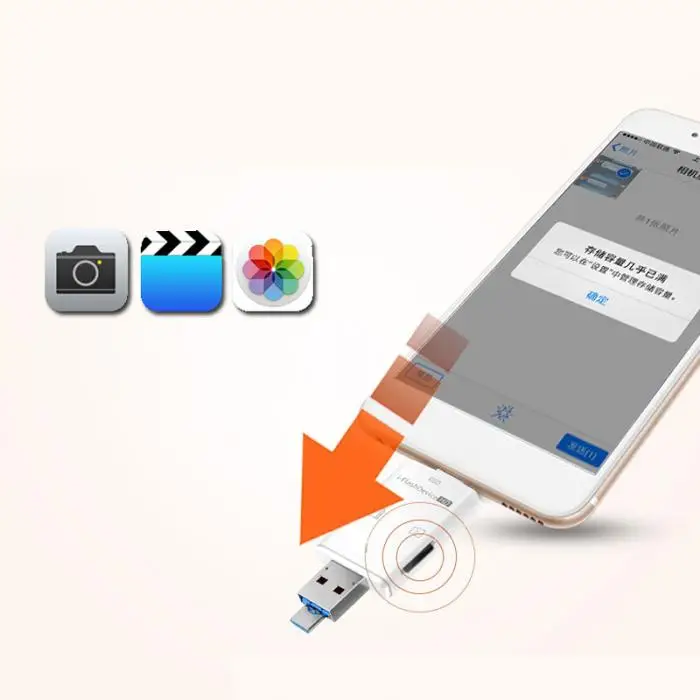 Etmakit 3 в 1 SD Card Reader Adapter Multifunctional USB для iPhone iPad PC компьютер NK-шоппинг