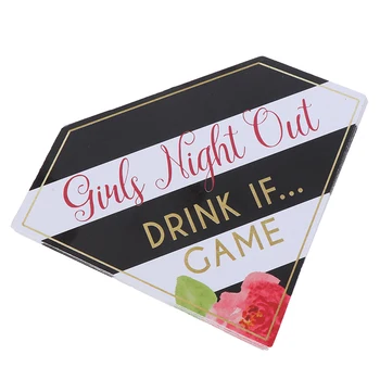 

24pcs Hen Party Girls Night Out Game Cards Bachelorette Party Drinking Dare Cards Wedding Bride To Be Party Decoration Supplies