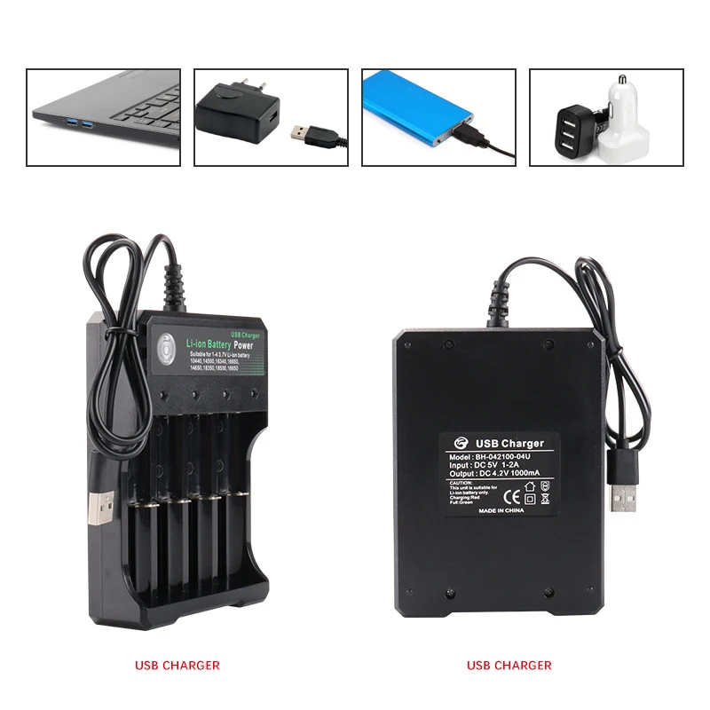 Портативное зарядное устройство 3 7 V 18650 литий ионная батарея USB независимая