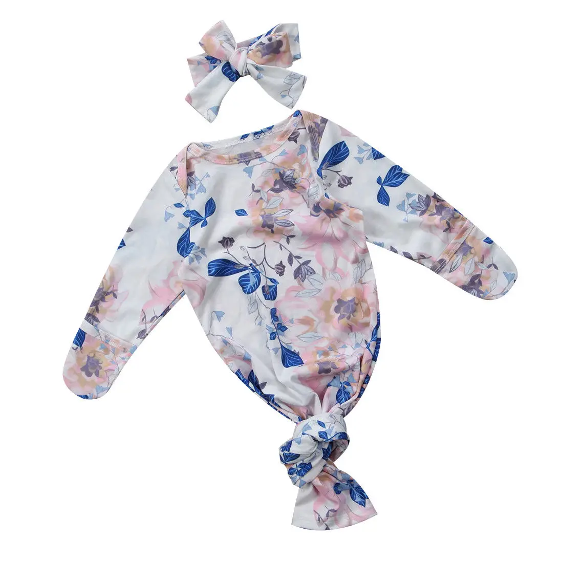 Детский Пеленальный мягкий теплый конверт для новорожденных одеяло муслиновая пеленка изысканный цветочный длинный рукав хлопковые спальные мешки