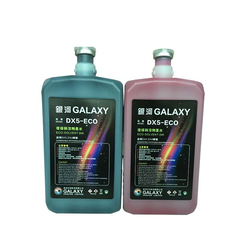 Galaxy UD-161 181 1812 251 бренд tinta Эко-растворитель galaxy ud dx5 Экологичные Сольвентные чернила для epson dx5 универсальный набор чернил для принтера