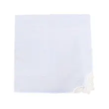 28x28 см Женские Простые Белые квадратные носовые платки крючком бабочка кружева угол Свадебные DIY хлопковая салфетка Карманный платок полотенце