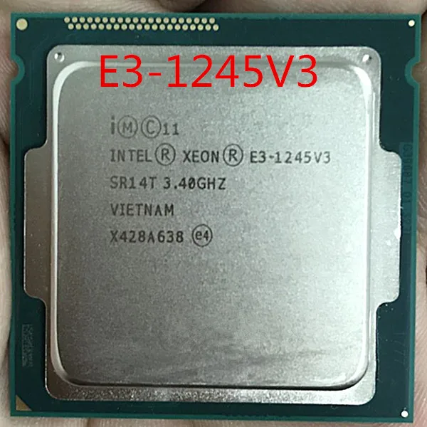 

Free shipping Xeon E3-1245 V3(3.4GHz/8MB /4 cores /Socket 1150/5 GT/s)E3 1245 V3 Quad Core Server CPU