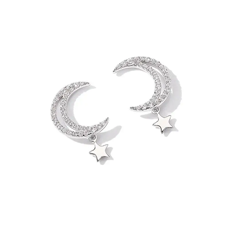silver Новое поступление, Модные металлические женские классические корейские сережки-шпильки, изящные простые серьги для ногтей, ювелирные изделия для женщин - Окраска металла: silver