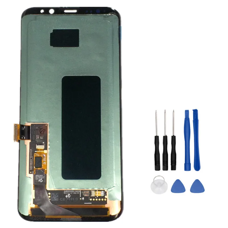 Рабочие Запчасти для samsung Galaxy S8 Plus G955 G955FLCD дисплей+ сенсорный экран с рамкой дигитайзер сборка+ Инструменты