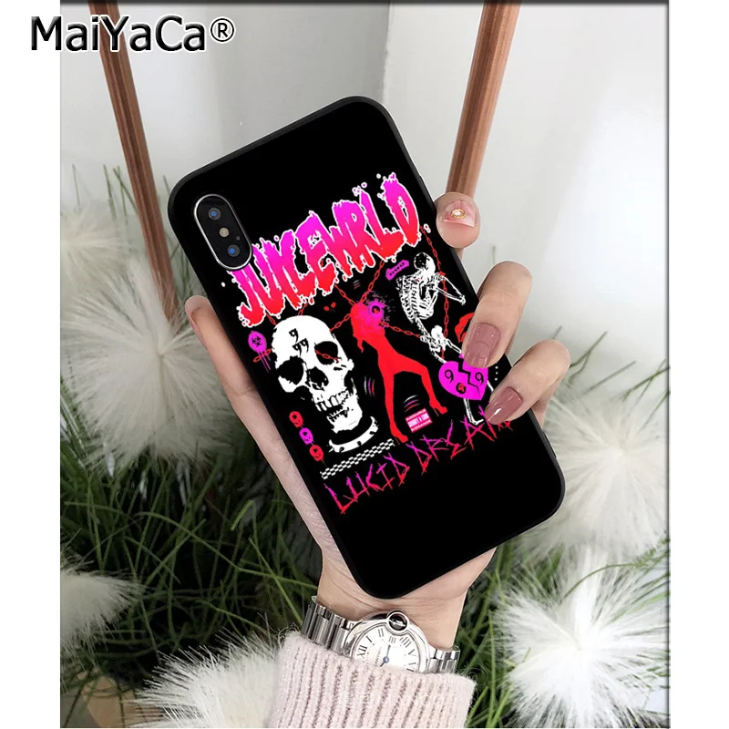 Мягкий чехол для телефона MaiYaCa Juice WRLD из ТПУ для iPhone 8 7 6 6S Plus 5 5S SE XR X XS MAX Coque Shell - Цвет: A14